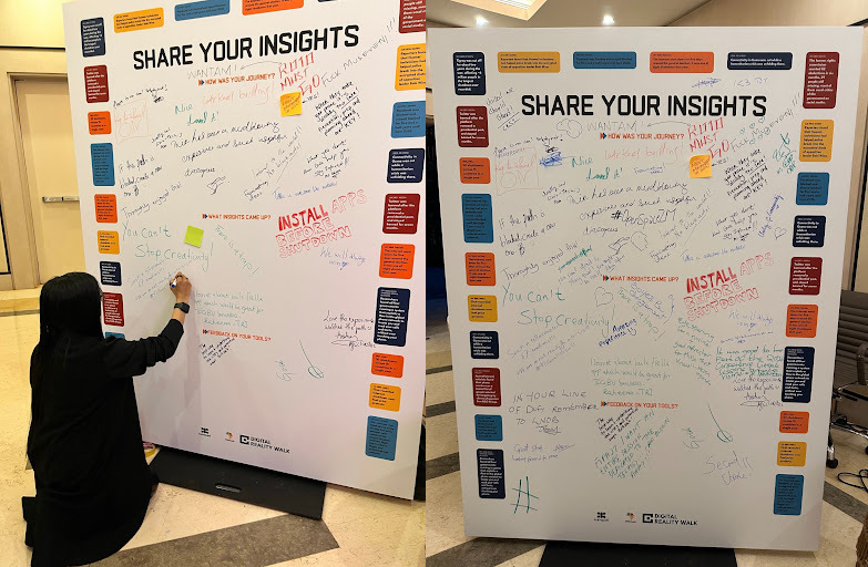 Zone 4 participants share their feedback and insights from the Digital Reality Walk.