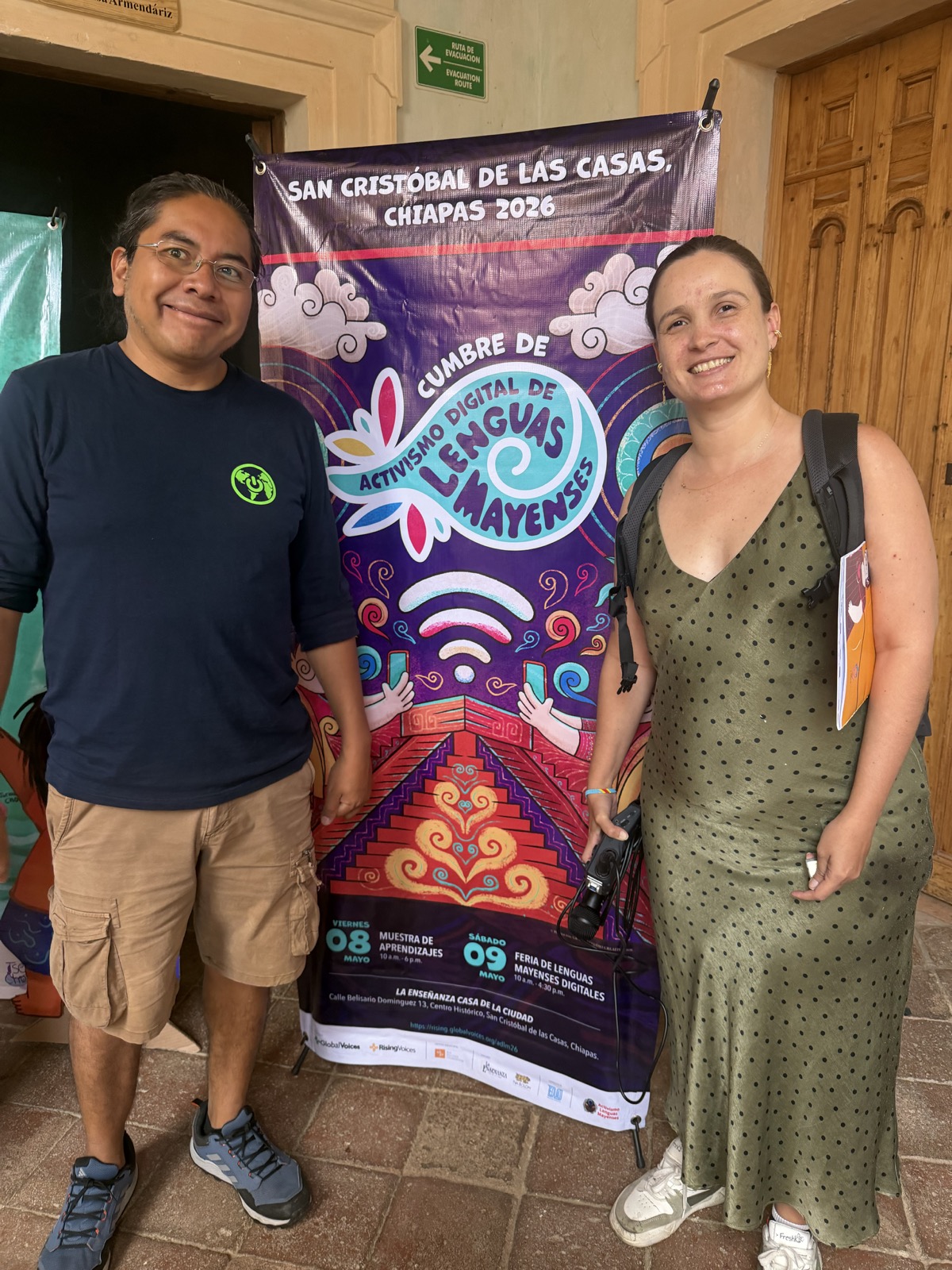 Two facilitators at the fair